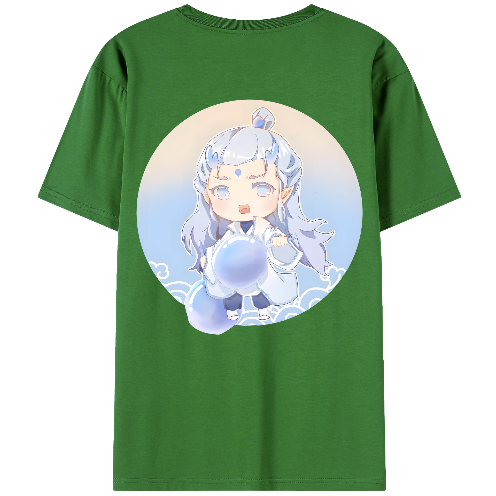 （画像用） Ne Zha 2 ナタ 魔童の大暴れ レディース半袖Tシャツ(バックプリント)